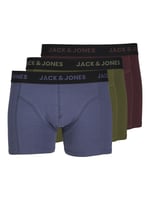 JACK & JONES JACJERRY SOLID TRUNKS 3 PACK Boxer Erkek