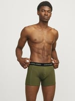 JACK & JONES JACJERRY SOLID TRUNKS 3 PACK Boxer Erkek