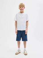 Jack & Jones Jack&Jones Jjıtony Jjoriginal Erkek Çocuk Denim Şort 12269813, Mavi, 10 Yaş