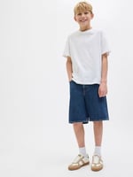 Jack & Jones Jack&Jones Jjıtony Jjoriginal Erkek Çocuk Denim Şort 12269813, Mavi, 10 Yaş