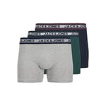 JACK & JONES Jacoliver Solid Trunks 3 Pack Ln Boxer Şort Erkekler