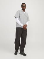 Jack & Jones JCOALTITUDE Oversize Siyah Gömlek, 12251280