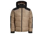 Jack Jones Jcootis Sn Erkek Günlük Mont (Suya Dayanıklı) 12239001-MOUNTAIN-TRAIL Krem