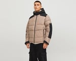 Jack Jones Jcootis Sn Erkek Günlük Mont (Suya Dayanıklı) 12239001-MOUNTAIN-TRAIL Krem