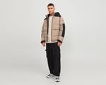 Jack Jones Jcootis Sn Erkek Günlük Mont (Suya Dayanıklı) 12239001-MOUNTAIN-TRAIL Krem