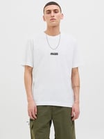 JACK & JONES Jcosago Logo Slub Tee Ss Crew Neck Jcosago Logo Slub Tee Ss Crew Neck Erkekler