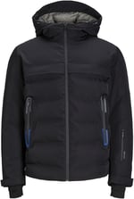 Jack Jones Jcotarwin Puffer Erkek Günlük Mont 12225287-BLACK Siyah