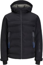 Jack Jones Jcotarwin Puffer Erkek Günlük Mont 12225287-BLACK Siyah