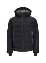 Jack Jones Jcotarwin Puffer Erkek Günlük Mont 12225287-BLACK Siyah