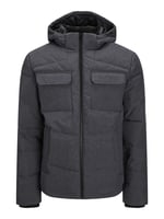 Jack Jones Jjbrady Puffer Sn Erkek Günlük Mont 12212233-DARK-GREY-MELANGE Gri