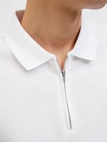 JACK & JONES Jjeaustin Zip Polo Ss Sn Jjeaustin Zip Polo Ss Sn Erkekler