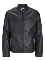 JACK & JONES Jjedylan Pu Biker Jacket Noos Bisikletçi ceketi Erkekler