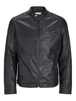 JACK & JONES Jjedylan Pu Biker Jacket Noos Bisikletçi ceketi Erkekler