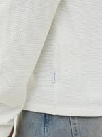 JACK & JONES JJEGEORGE KNIT POLO LS SN Erkek Triko/Kazak Cloud Dancer XL
