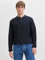 JACK & JONES JJEGEORGE KNIT POLO LS SN Erkek Triko/Kazak Cloud Dancer XL