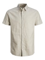JACK & JONES JJELINEN BLEND SHIRT SS SN JNR Gömlek Erkek çocuk