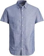 JACK & JONES JJELINEN BLEND SHIRT SS SN JNR Gömlek Erkek çocuk