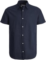 JACK & JONES JJELINEN BLEND SHIRT SS SN JNR Gömlek Erkek çocuk