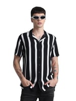 JACK & JONES JJJEFF RESORT STRIPE SHIRT SS RELAXED Gömlek Erkek