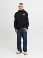 JACK & JONES Jjthatcher Sweat Zip Hood Kapüşonlu Fermuarlı Sweatshirt, 12278609