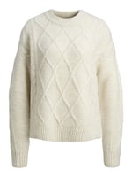 Jack & Jones JJXX Bisiklet Yaka Baklava Desenli Kazak, 12240715