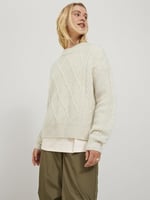 Jack & Jones JJXX Bisiklet Yaka Baklava Desenli Kazak, 12240715