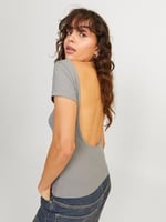 JACK & JONES JJXX JXFINLEY STR RIB TOP JRS Tişört Kadın