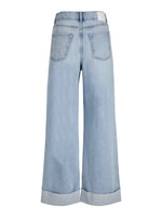 JACK & JONES JJXX JXTOKYO WIDE FOLD UP HW R6169 DNM LN Jean Kadın
