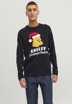 JACK & JONES JORFESTIVE XMAS KNIT CREW NECK Triko Erkek