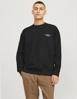 JACK & JONES Jprblachad Branding Sweat Crew Neck Sn Sweatshirt Erkek
