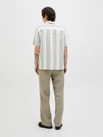 JACK & JONES Jprccsummer Stripe Resort S/S Shirt Sn Jprccsummer Stripe Resort S/S Shirt Sn Erkekler