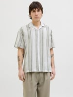 JACK & JONES Jprccsummer Stripe Resort S/S Shirt Sn Jprccsummer Stripe Resort S/S Shirt Sn Erkekler