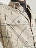 JACK & JONES JPRRAYMOND MELANGE CHECK LS OVERSHIRT SN Gömlek Erkek