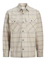 JACK & JONES JPRRAYMOND MELANGE CHECK LS OVERSHIRT SN Gömlek Erkek
