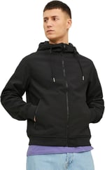 JACK & JONES JUNIOR Erkek Çocuk JJEHERO Şişme Kapüşon NOOS JNR Ceket, Siyah/Detay: Düz, 140