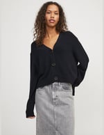 Jack & Jones JXESTHER TIGHT SHORT STRIPE TOP KNITKazakKadın