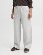 JACK & JONES JXSTUDIO VESTERBRO HW PANT SWT NOOS Kadın Pantolon Light Grey Melange Print:BRIGHT WHITE JJXX STUDIO M