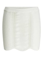 JACK & JONES Kadın JXWAVY SKIRT KNIT Mini Etek Kirli Beyaz XXS