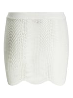 JACK & JONES Kadın JXWAVY SKIRT KNIT Mini Etek Kirli Beyaz XXS