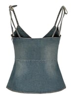 JACK & JONES Kadın Tişört JXTUVA DENIM TOP DNM