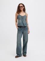 JACK & JONES Kadın Tişört JXTUVA DENIM TOP DNM