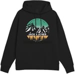 Jack & Jones Kapüşon Yaka Siyah Sweatshirt, JJPEAK SWEAT HOOD LN