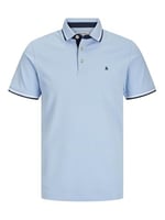 Jack & Jones Plus Jjepaulos Logolu Pamuklu Büyük Beden Düğmeli Polo Yaka T Shirt Erkek POLO YAKA T SHİRT 12143859