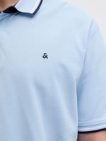 Jack & Jones Plus Jjepaulos Logolu Pamuklu Büyük Beden Düğmeli Polo Yaka T Shirt Erkek POLO YAKA T SHİRT 12143859