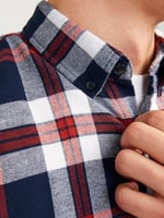 JACK & JONES Regular Fit Ekose Desenli Uzun Kollu Gömlek, 12235982