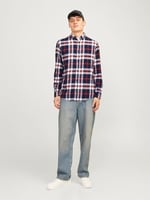 JACK & JONES Regular Fit Ekose Desenli Uzun Kollu Gömlek, 12235982
