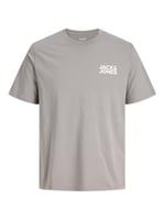 Jack & Jones Siyah Logo Baskılı Bisiklet Yaka T-shirt, 12151955-4