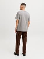 Jack & Jones Siyah Logo Baskılı Bisiklet Yaka T-shirt, 12151955-4