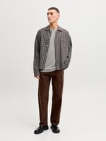Jack & Jones Siyah Logo Baskılı Bisiklet Yaka T-shirt, 12151955-4