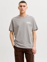 Jack & Jones Siyah Logo Baskılı Bisiklet Yaka T-shirt, 12151955-4